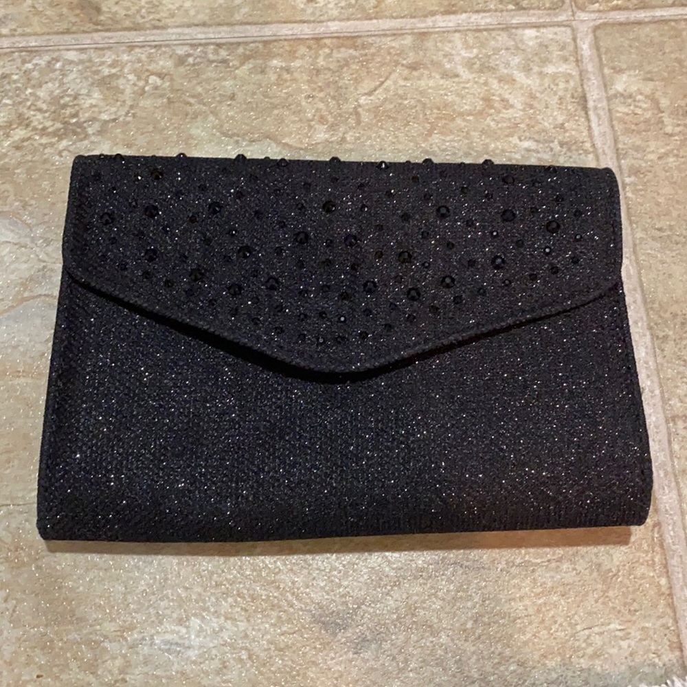 Black sparkle purse/clutch